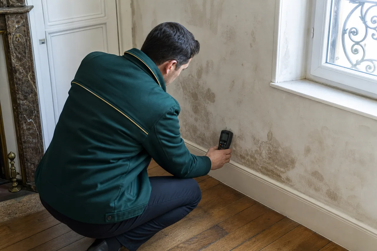 Expert en bâtiment et infiltrations d’eau avant achat