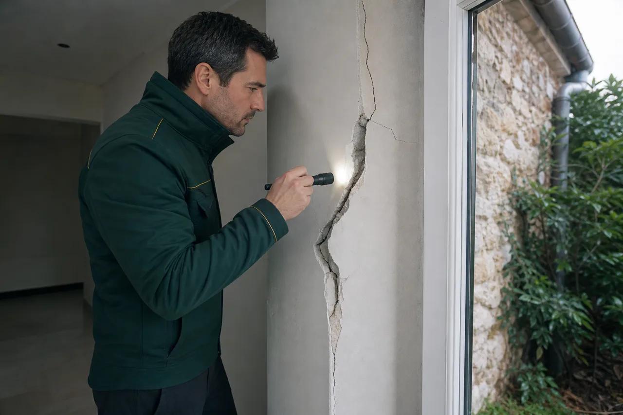 Expert en bâtiment à Agen et fissures avant achat
