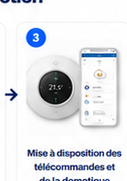 Accès aux télécommandes, thermostats et à la domotique